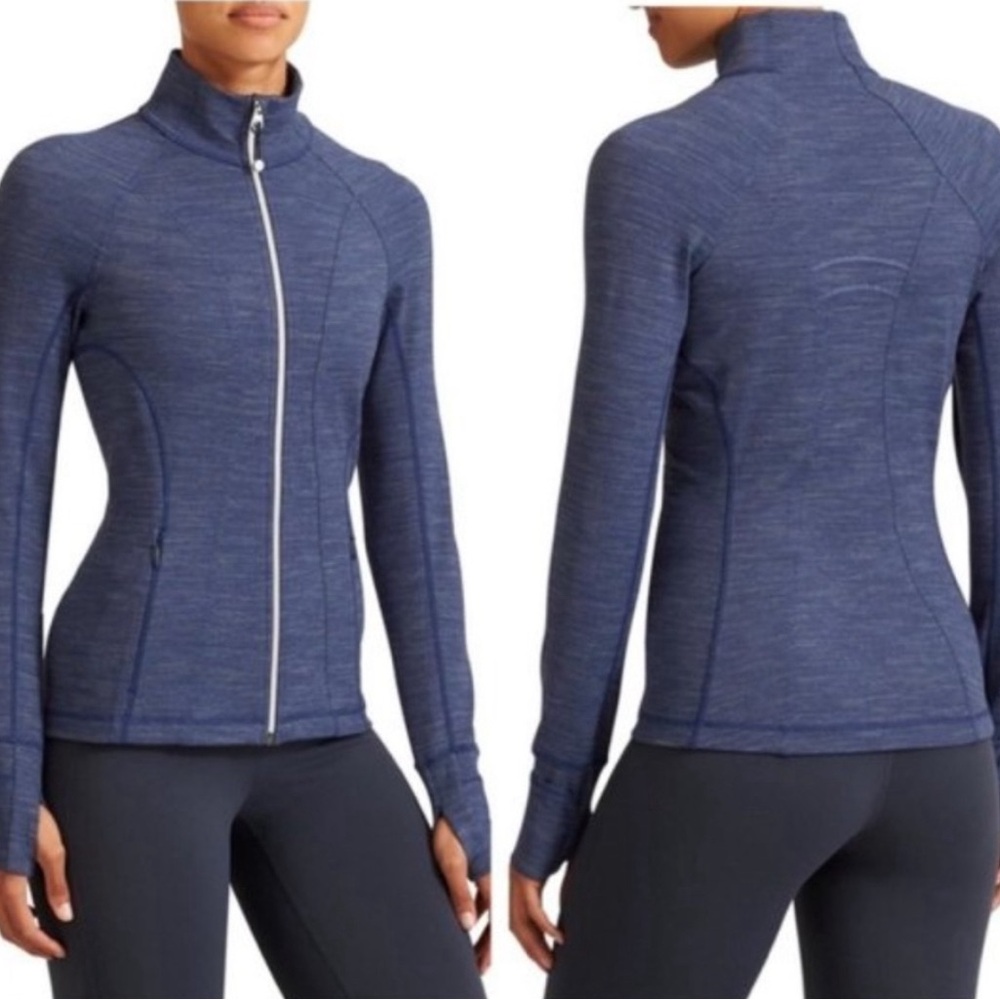Athleta STRIATED HOPE JACKET 2‎ in heather blue